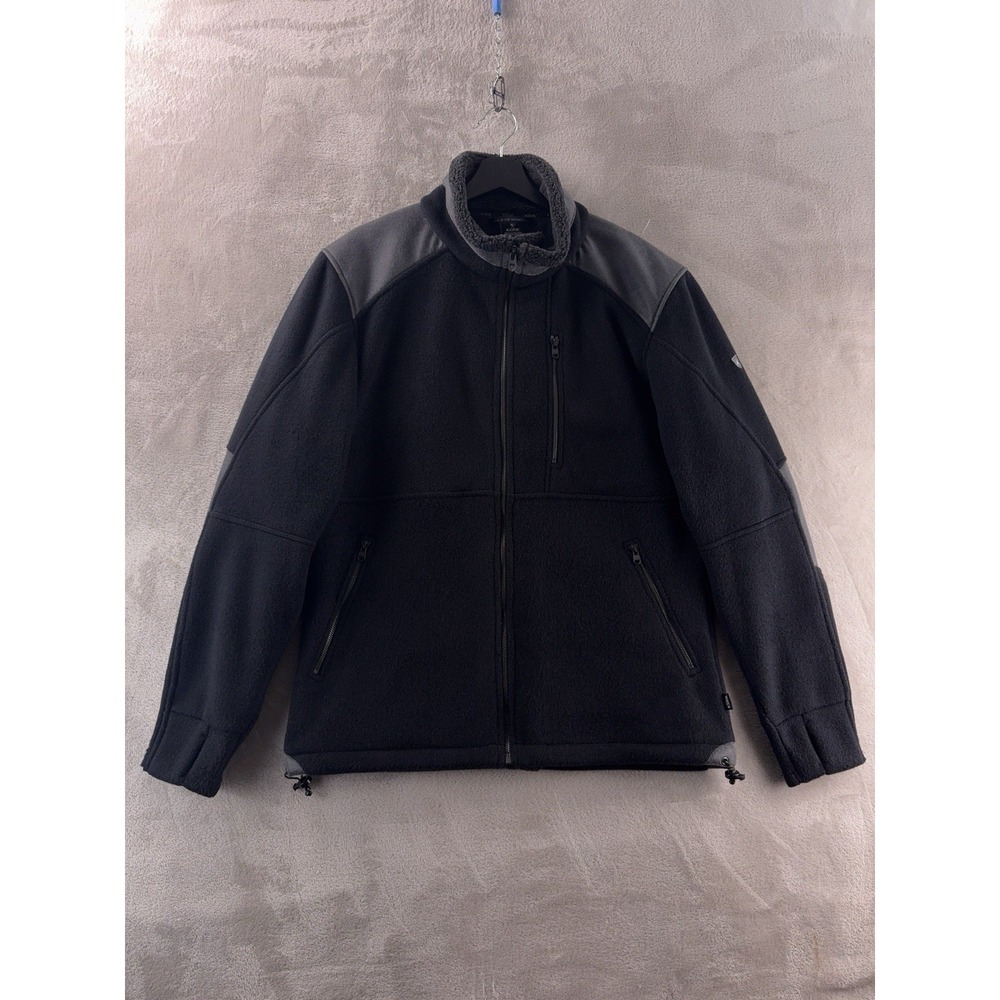 Kuhl Alpenwurx Jacket Mens‎ Size Large Black Full Zip Fleece Outdoor Hiking Warm